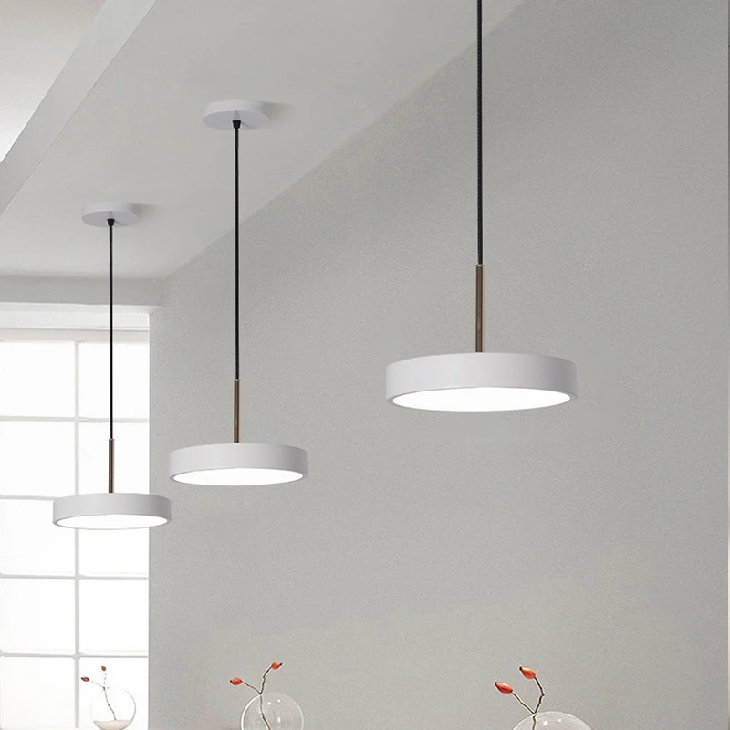 Modern LED Pendant Light Study Disc 23/30cm Indoor Decor Hanging Lamp For Bedroom Living Room Aisle Office Led Lighting Fixture