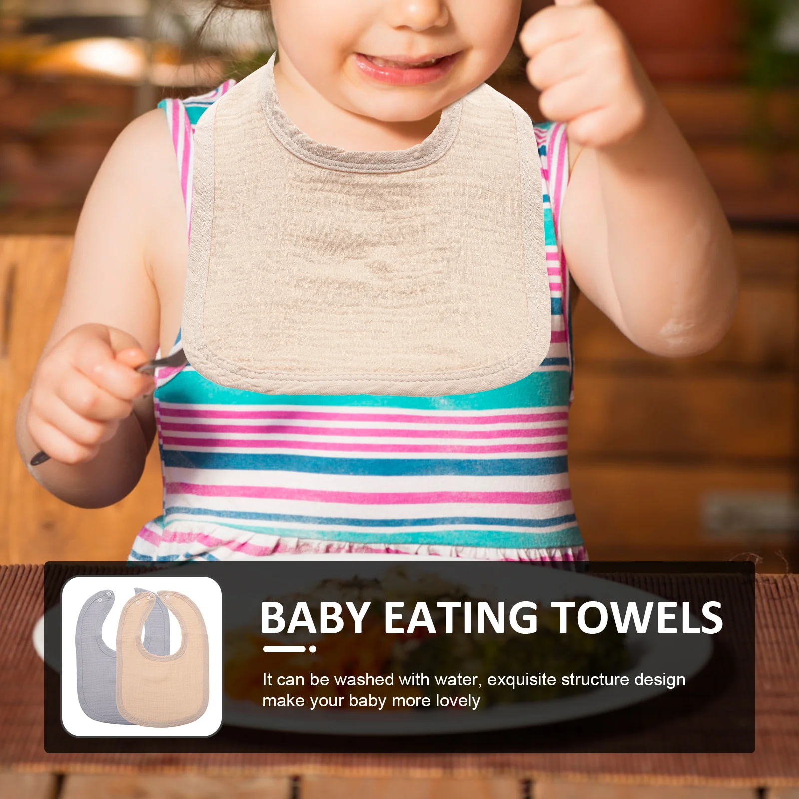 

2 шт. детские нагрудники, хлопковые впитывающие мягкие удобные банданы для кормления слюной, нагрудники для новорожденных, салфетки для слюны