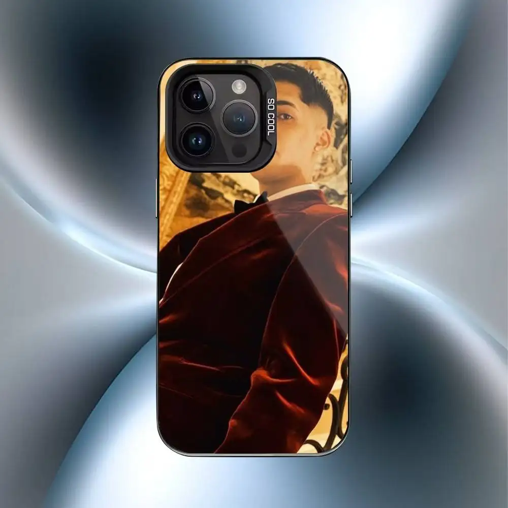 เคสโทรศัพท์ C-Cris M-MJ แร็ปเปอร์ชาวชิลี สำหรับ iPhone 16,15,14,13,12,17,Pro,MAX สีดำด้าน ป้องกันการกระแทก