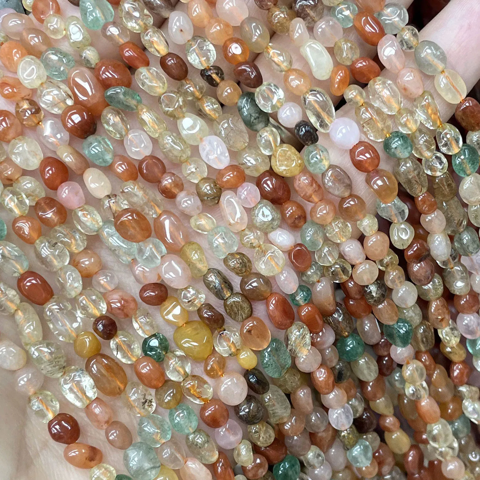 Natural Stone Irregular Smoky Quartz Loose Spacer Beads For Jewelry Making Charm DIY Bracelet Necklace Accessories 3-5MM
