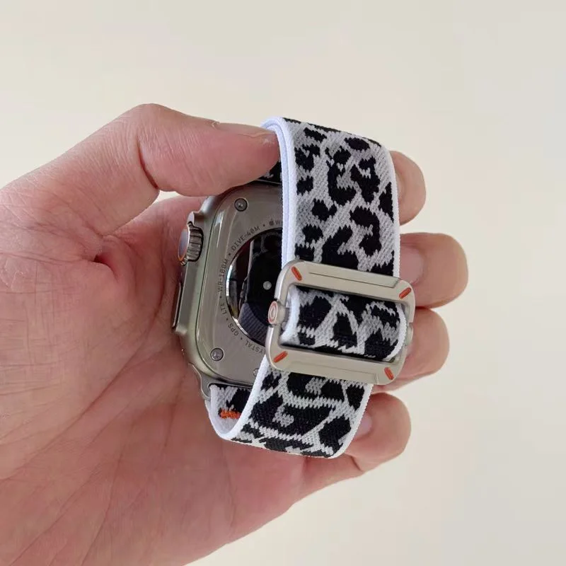 Adjustable Nylon Strap for Apple Watch Band Series 10 9 8 7 6 5 SE Ultra 2 49mm 44mm 45mm 40 41 42-46mm metal buckle Accessories