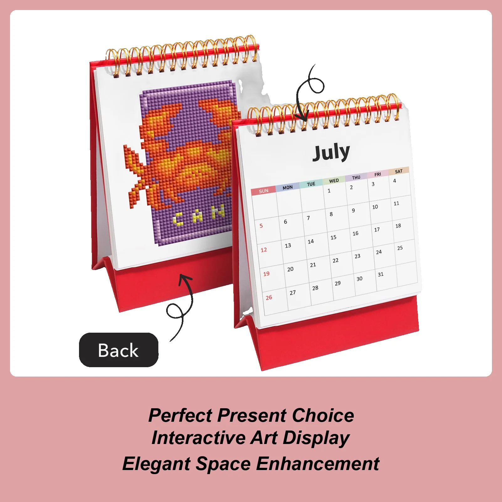 

Художественный календарь с драгоценными камнями на 2026 год. Художественный набор для рисования бриллиантами своими руками. 2026 января по декабрь 12 месяцев. Настольный календарь. Украшения на Новый год.