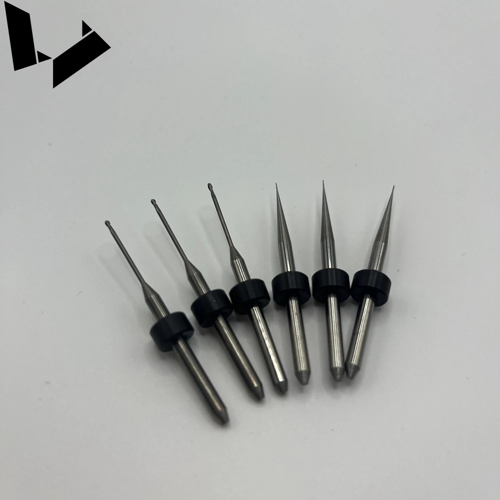 imes-icore T13 T14 T15 T16 0.6mm 1.0mm 2.5mm  1.5mm Diamond Coated Radius Milling Tools Replacement 3 mm shaft Zirconia Cutters