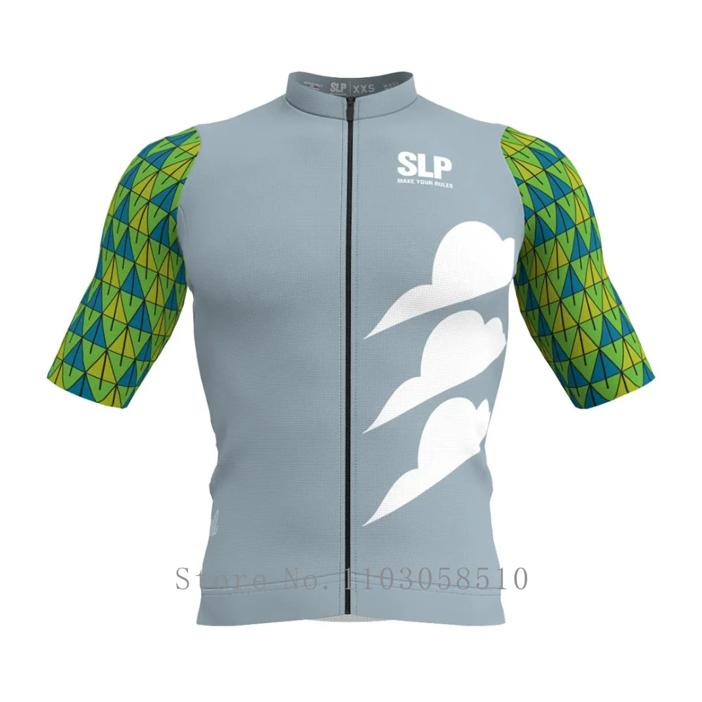 

SLP Summer Men's Short Sleeve Cycling Jersey Road Bike Race Pro Tops Breathable MTB Shirt Man Bicycle Clothing Cycling Maillott