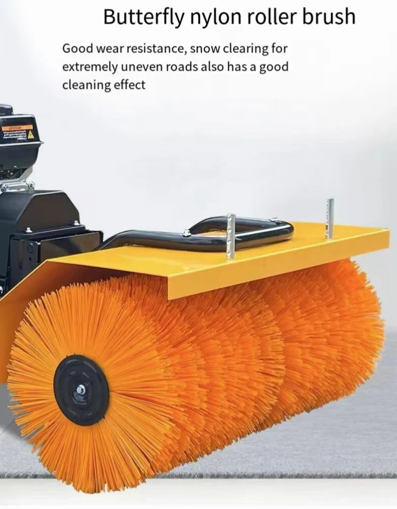 

High Quality 80cm Metal Snow Sweeper Small Outdoor & Patio Road Broom Machine Hand Push High Efficiency Snow Sweeper