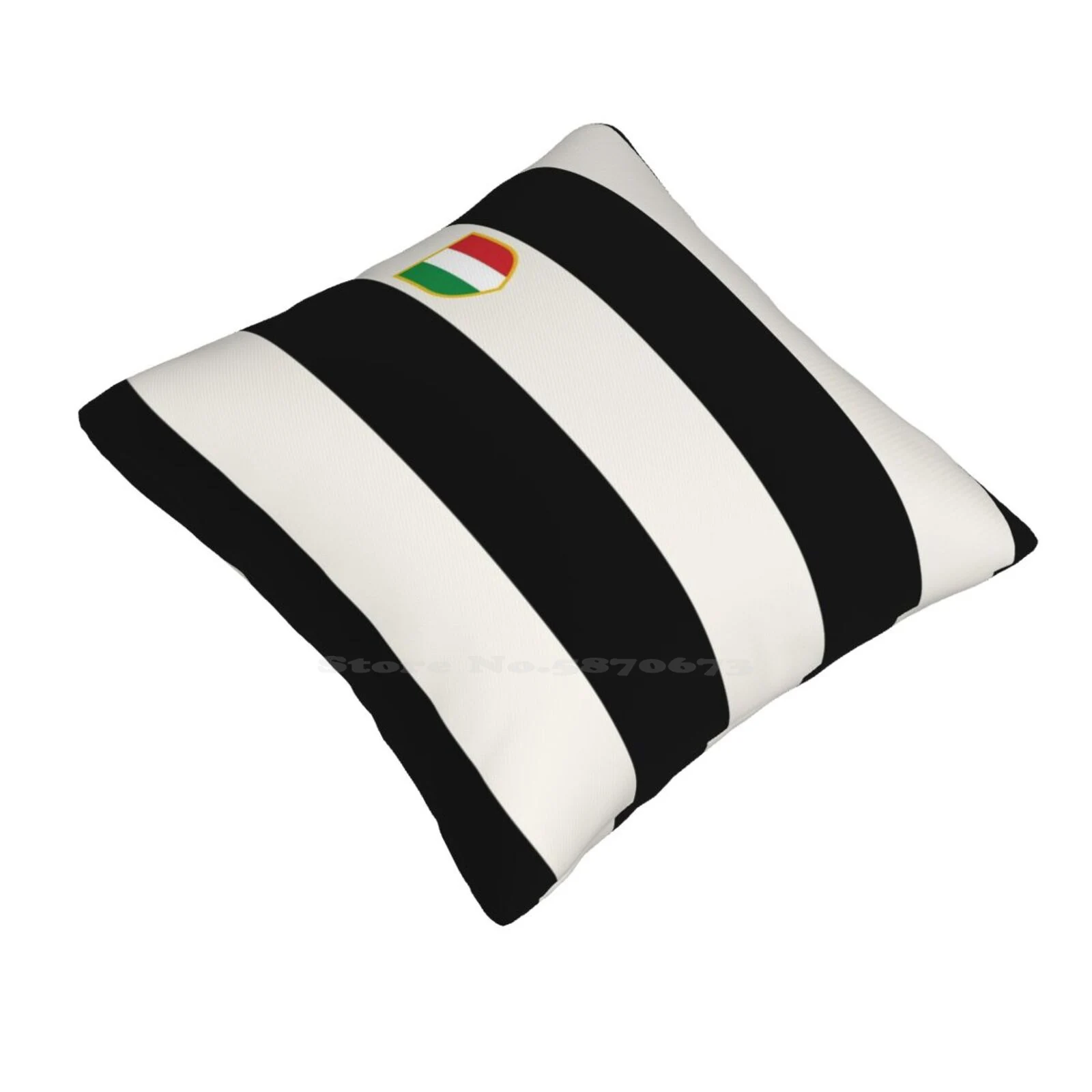 Stripes Pillows Case Bedroom Home Decoration Italy Serie A Milan Inter Black White Stripes Zebra Soccer Football League