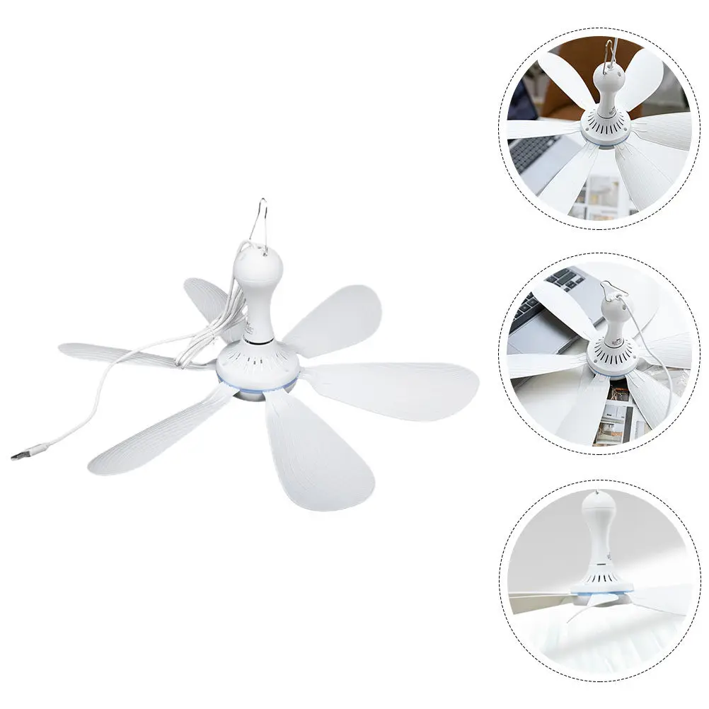 

1Set USB Ceiling Fan Portable Hanging Camping Tent Fan Lightweight Durable for Outdoor Dorm Fans Outdoor Hanging