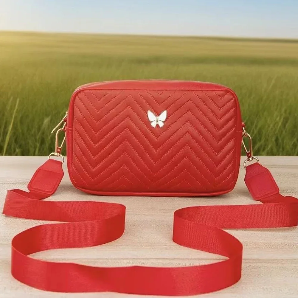 

Сумка для камеры Butterfly Wave — модная сумка через плечо с широким ремешком, женская простая сумка через плечо