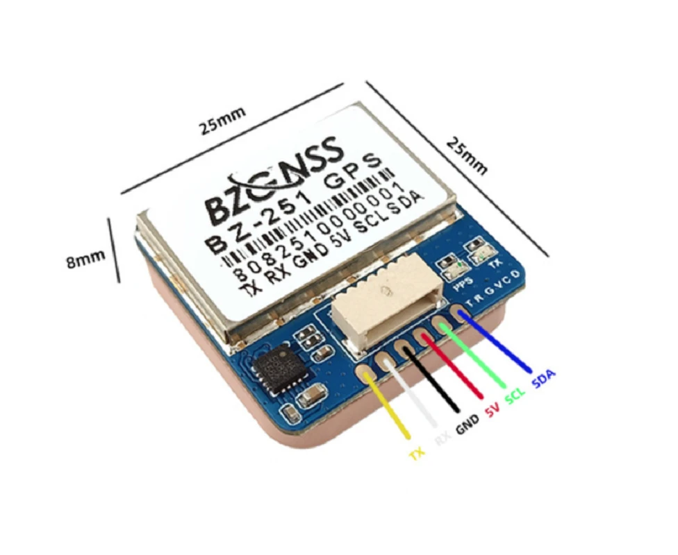 BZGNSS BZ121 BZ181 BZ251 Dual Protocol GPS Positioning Module Suitable FPV Out Of Control Rescue Fixed-wing Crossing Drones