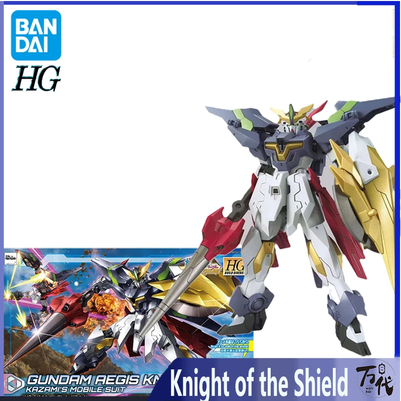 

Bandai Gundam Model Kit Anime Figure HGBD 1/144 Knight of the Shield Genuine Robot Action Figures Toys Collectible for Children