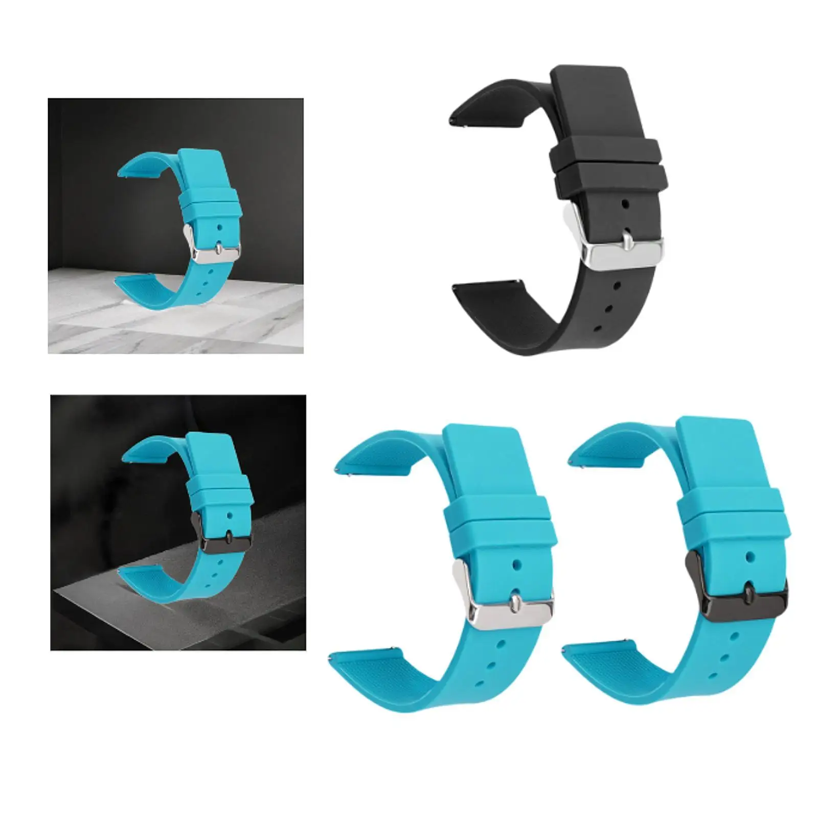 Silicone Strap Watchband Replace Classic Quick Release Watch Accessories image 4