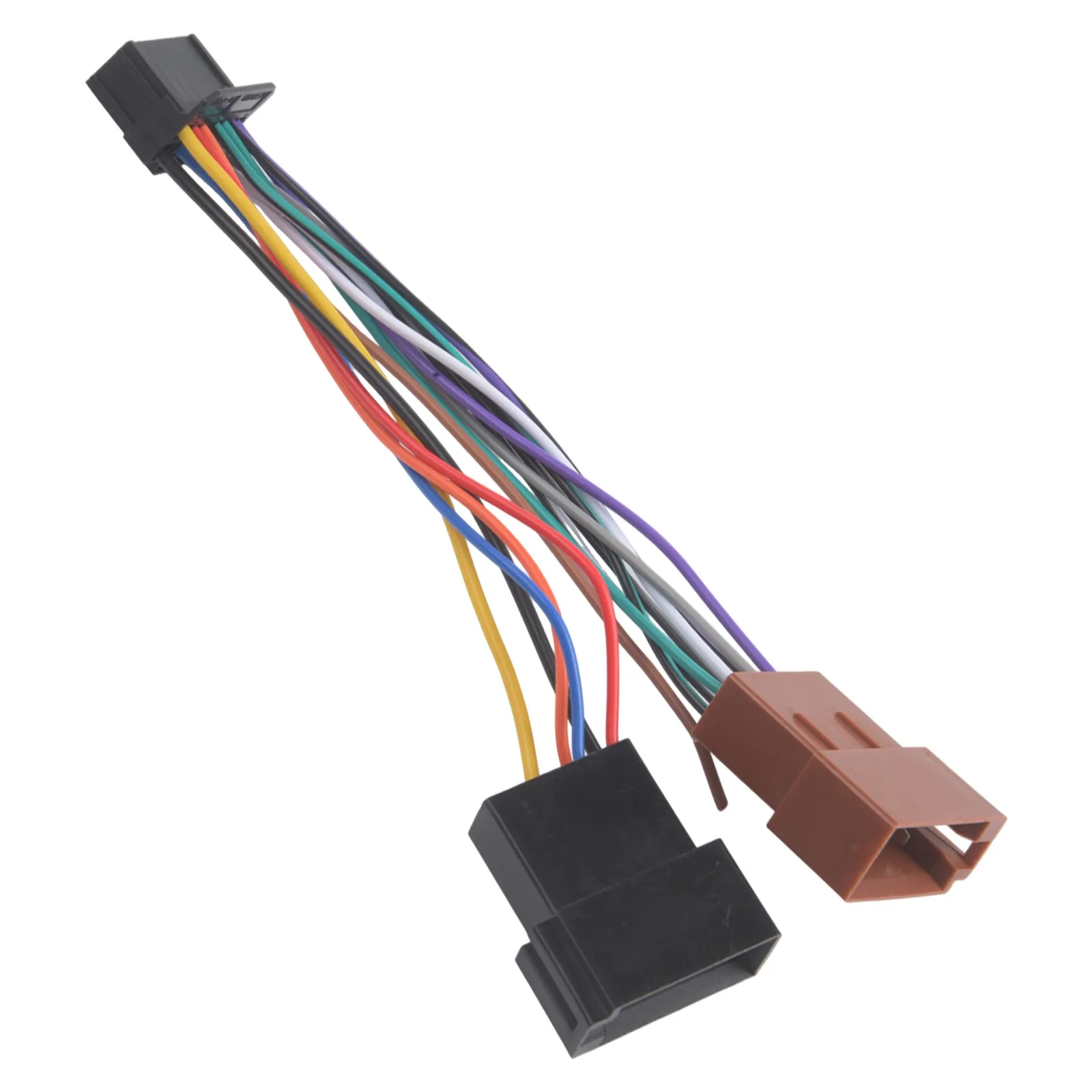 Car Audio Harness 16-Pin ISO Adapter Audio Upgrade Solution 16-pin Male Connector 185mm Size Specification 185mm