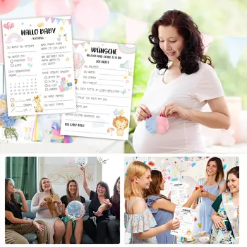 25張嬰兒派對賓果卡 - 適合14歲以上人士 - 紙板材質 8 最佳銷售 嬰兒派對遊戲 - №8