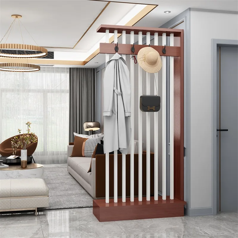 

Entrance partition small apartment new Chinese style entrance cabinet modern simple living room screen partiti