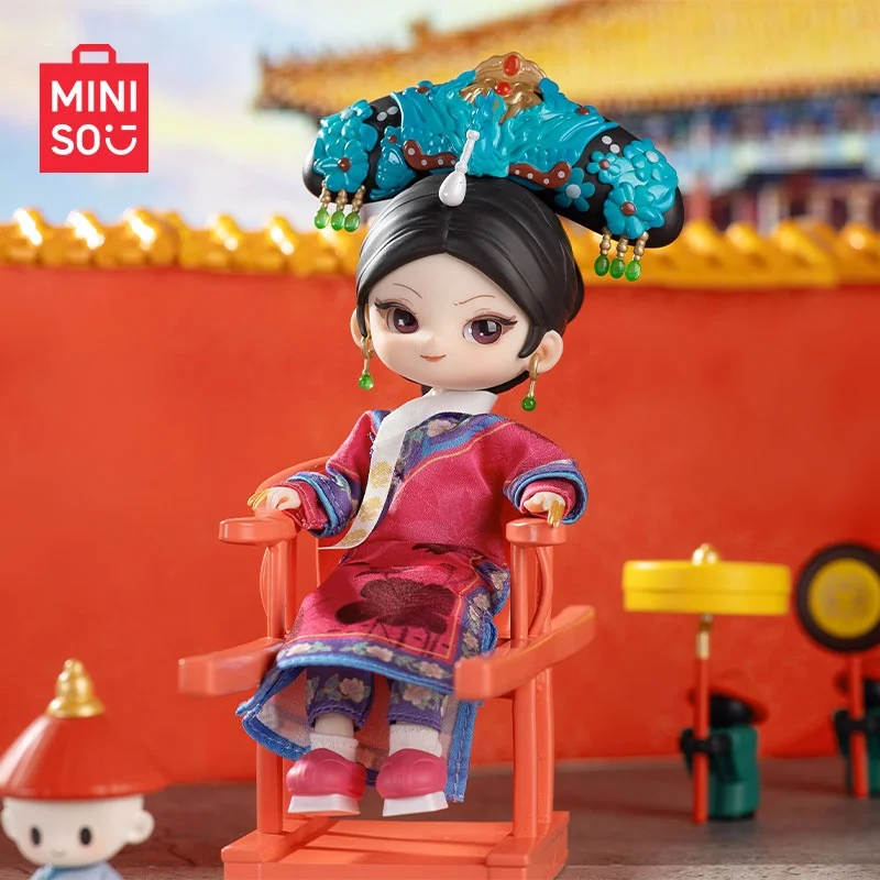 MINISO قصة تشن هوان BJD دمية قابلة للجمع-شخصية متحركة من سلسلة الحريم الإمبراطوري، ديكور قصر Xi Fei وHua Fei، جامعي