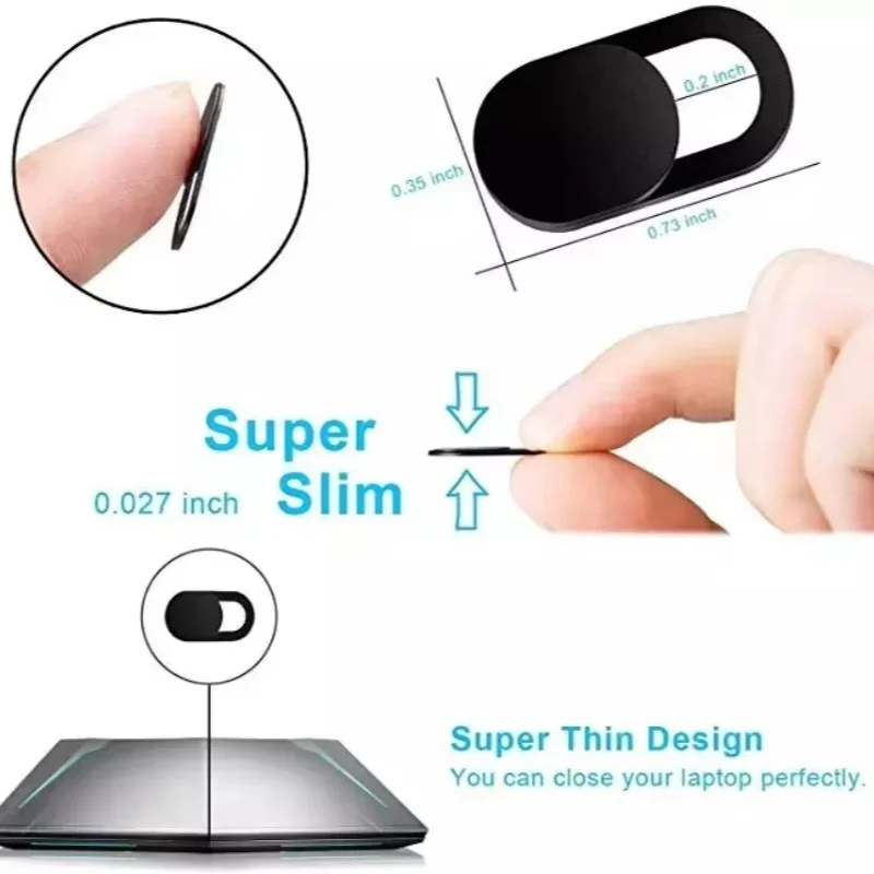 

20 10 5 1 Pcs Ultra Thin Sliding Webcam Cover Anti Spy Privacy Sticker Camera Protector For Laptop PC Macbook iPad Tablet Phone