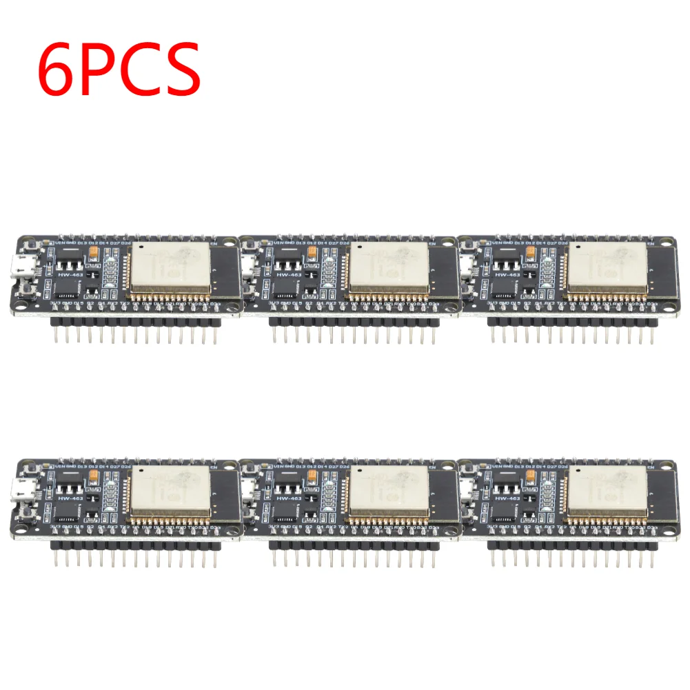 1-6PCS ESP32 Entwicklungsboard WROOM-32D Entwicklungsboard Drahtloses WiFi Bluetooth Extrem geringer Stromverbrauch für Smart Home