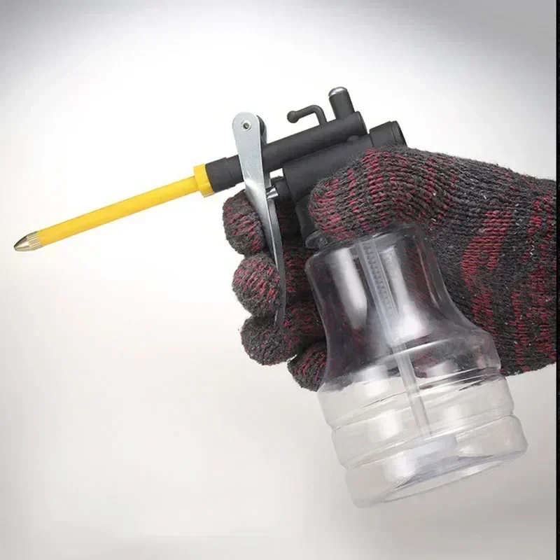 

New 250ml Transparent Oil Can Oiler Lubrication Oil Plastic Machine Pump High Pressure Pump Oiler Grease Gun
