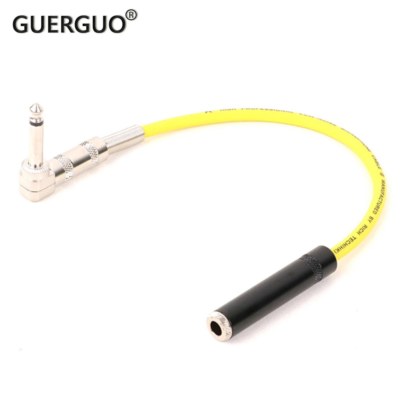 

1PC Right Angle TS Mono 6.35 Male to 6.35 Stereo Female Jack Audio Cable Line 1/4 inch TS to TRS Cable 0.3M-15M