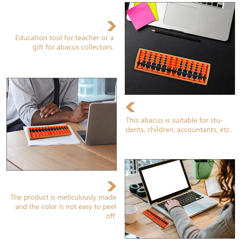 伝統的なそろばんそろばんポータブル教育子供数学ツール Abs 中国語カウントおもちゃ用