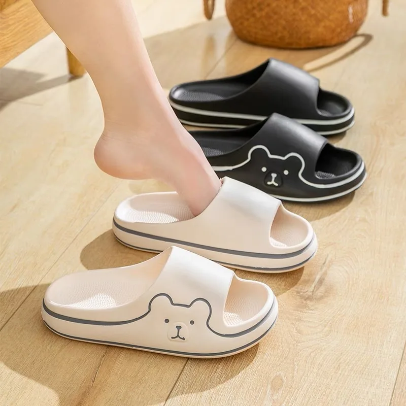 Women House Slippers Cartoon Slides Super Soft Bottom Moccasin Trend Designer Scuffs