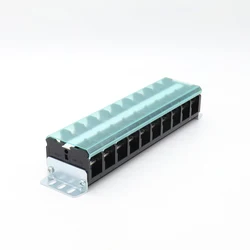 1Pcs High Power Fixed Terminal Block Of Guide Rail Line Linker Of Frequency Converter Distribution Box 75A/600V