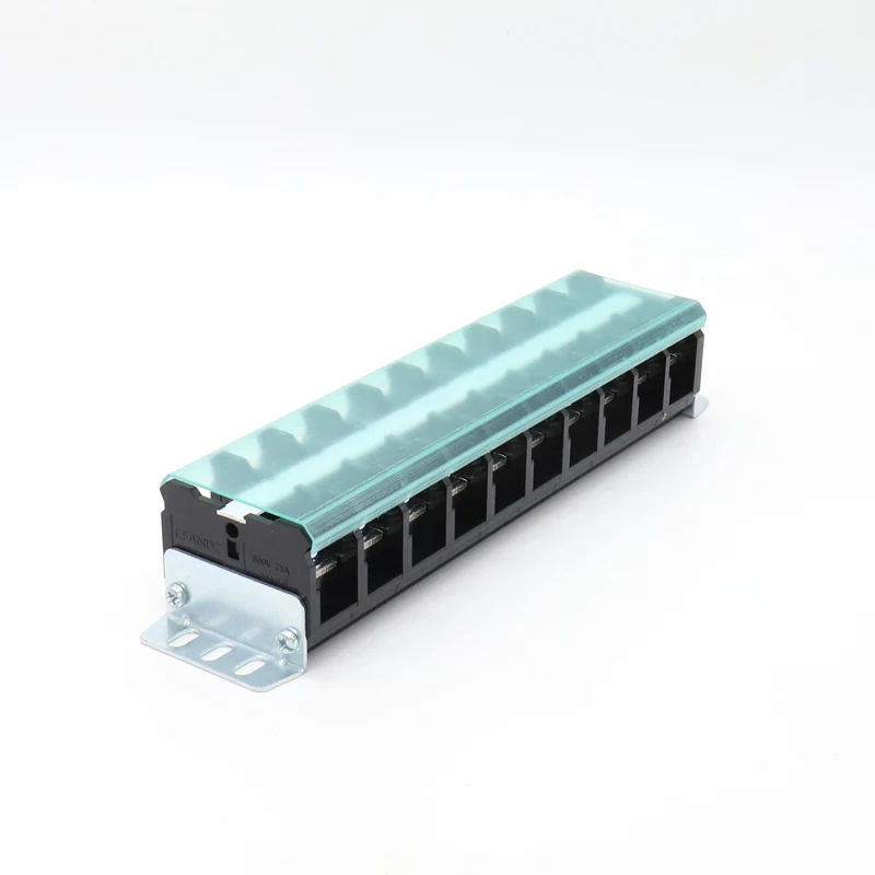 1Pcs High Power Fixed Terminal Block Of Guide Rail Line Linker Of Frequency Converter Distribution Box 75A/600V