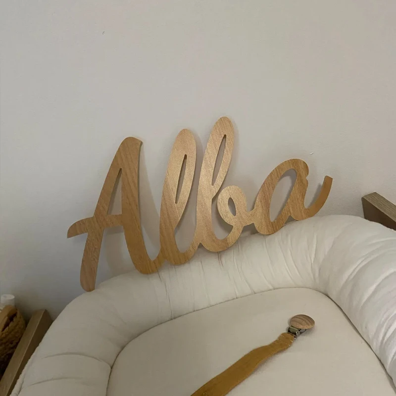 Custom Wooden Name Sign, Nursery Name, Baby Name Cut out, Cutout Name, Wood Name Sign, Wooden Baby Name image 3