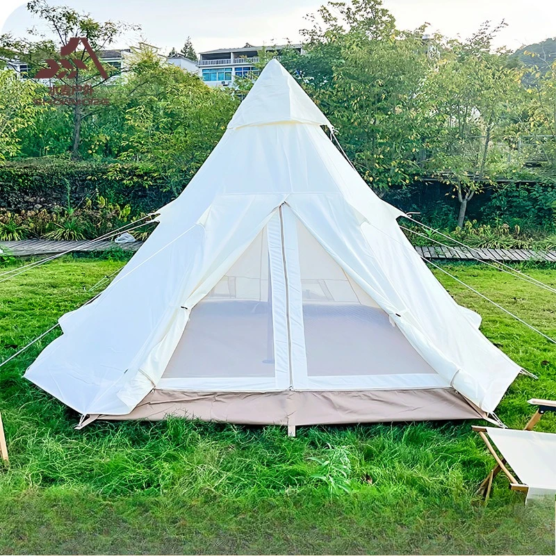 

Outdoor Sunshade Tent in Indian Style for Camping, Rainproof Pyramid-shaped Camping Tent, Mongolian-style Yurt