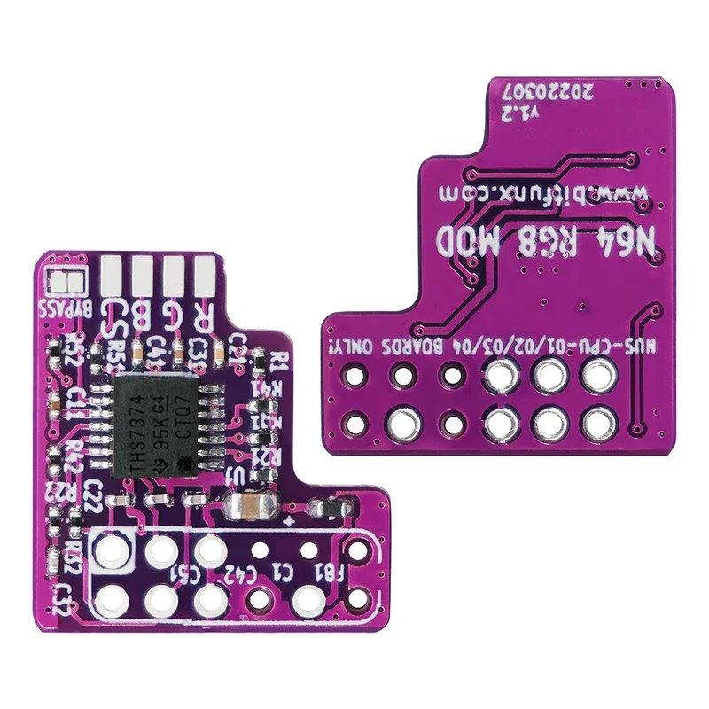 

Комплект RGB-модов BitFunx для Nintendo 64 THS7374, мод-плата для игровых консолей N64 NTSC
