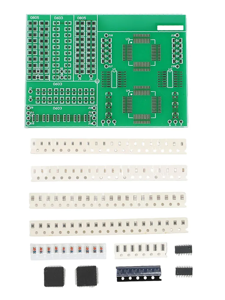 FOR SMD Soldering Training Board with 106 Components LQFP and Chip Practice Kit for Electronics Learning and Skill Building