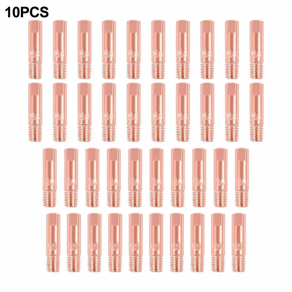 

40PCS MB15 15AK Welding Machine Nozzles Set for MIGMAG Copper Contact Tips for Optimal Performance 0 8mm 0 9mm 1 0mm Sizes