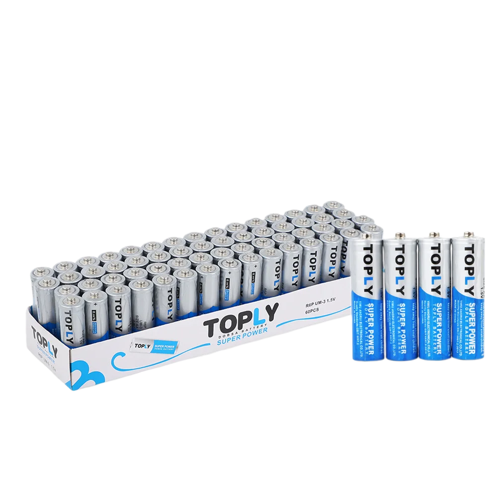 AA Battery 1.5V Carbon Zinc Dry Cell Disposable Heavy Duty Long Lasting for Wireless Mouse Keyboard Remote Control Toys Flashlig