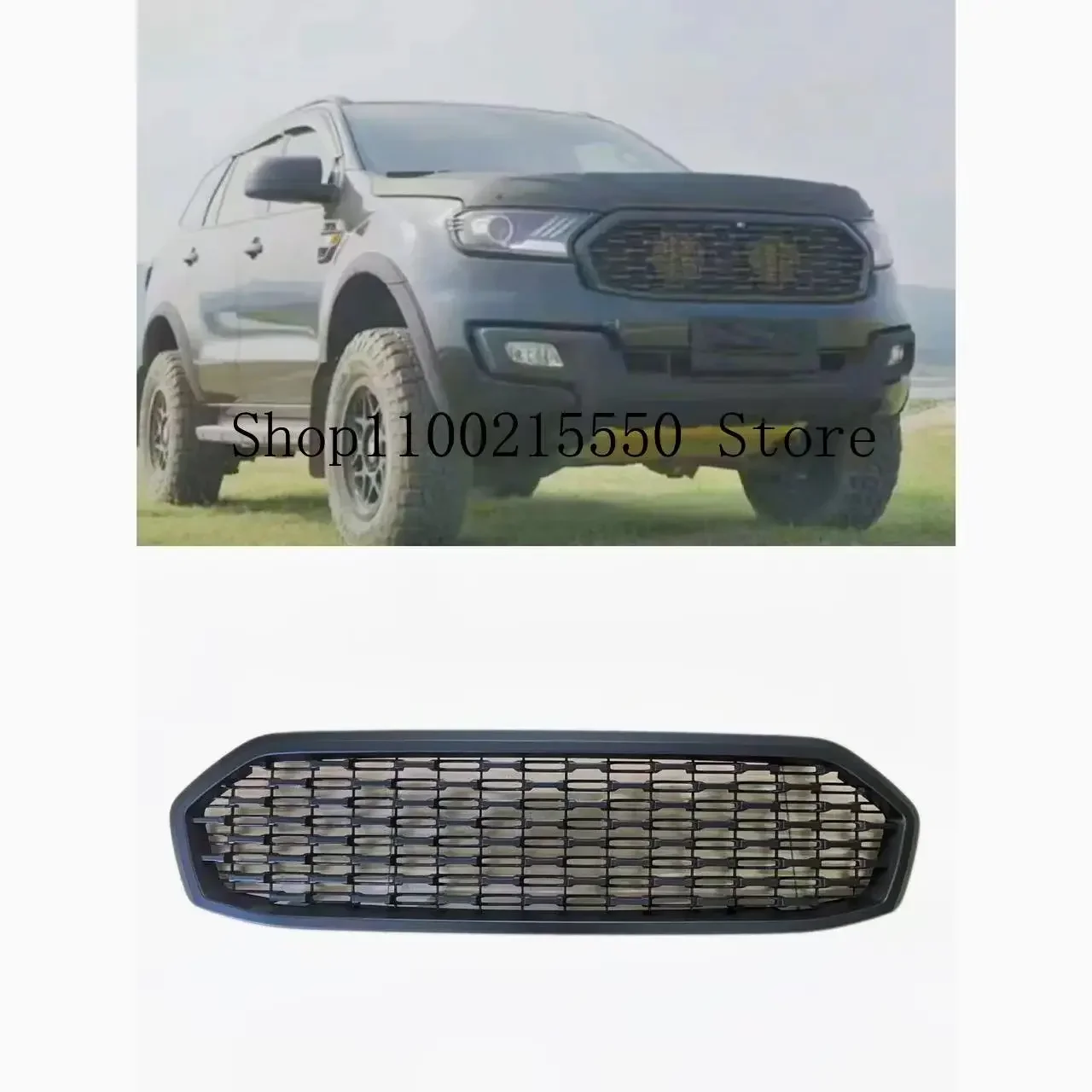 Front Bumper Grill Mask Radiator Grille Racing Grills for Ford Everest 2015-2018 Grilles