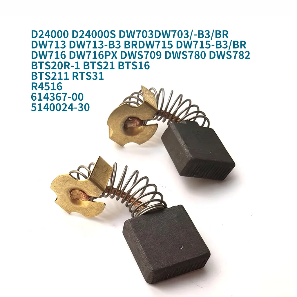 Carbon Brushes for DeWalt D24000 DW703 DW713 DW715 DW716 DWS780 DW782 DW735 Miter Saw Spare Part