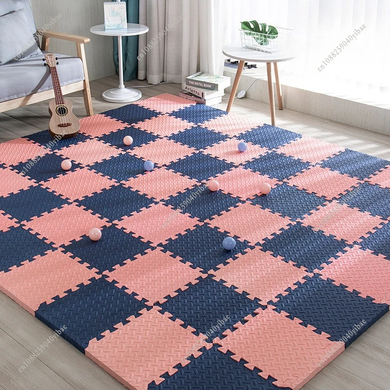 12Pcs Interlocking EVA Foam Floor Mats 30*30CM Puzzle Flooring Tiles Non-Slip Cushioned Mat Yoga Fitness Mat for Home Gym Use view 6