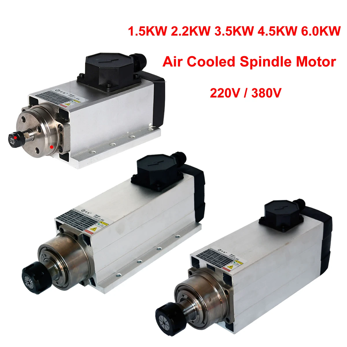 Er20 Collet Chuck Spindle Motor 220V - Moteur de broche CNC 800W 1.5W