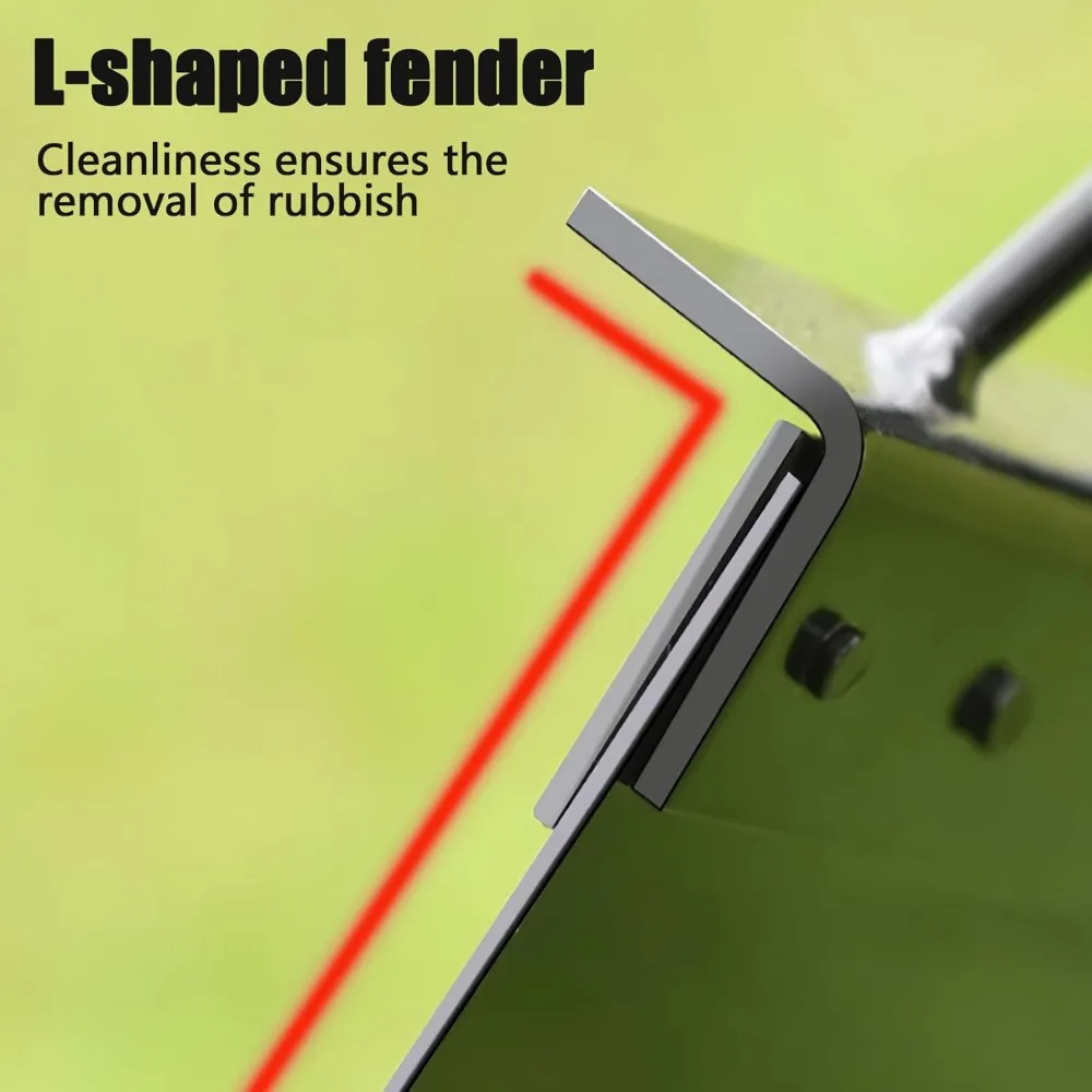 2025 nuevo 1 Uds pala de limpieza agrícola herramienta de deshierbe (aumentar el tamaño del número 27cm), acero inoxidable, pala de jardín multifuncional