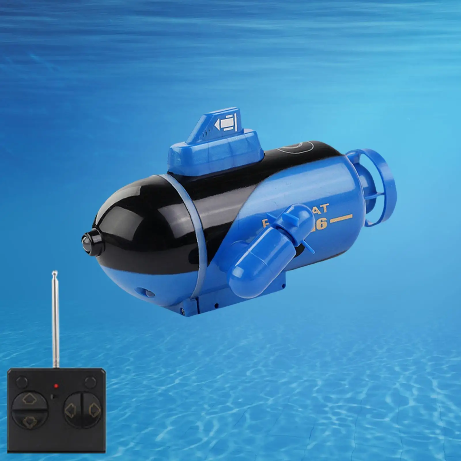 RC Mini Submarine Toy Electric Water Toy Boats Small Size Pool Lake Remote Control Craft with Rotate Fine Tune for Kids Gift