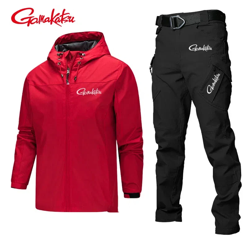 

Gamakatsu New Outdoor Sports Windproof and Waterproof Mountaineering Fishing Suit Men's Thin Spring and Autumn Fishing Jacket