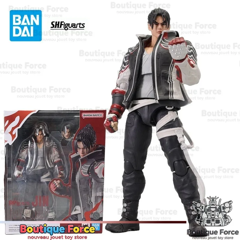 

BANDAI SHF TEKKEN 8 Jin Kazama Action Figure Tekken 8 Official Licensed Anime Collectible Toy for Adults Kids Display Gift