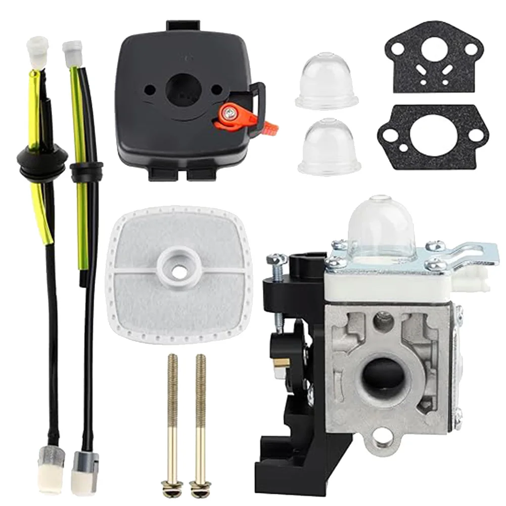 SRM225 Carburetor Assembly for String Trimmers Includes Gaskets Air Filter and Fuel Lines for Easy Replacement