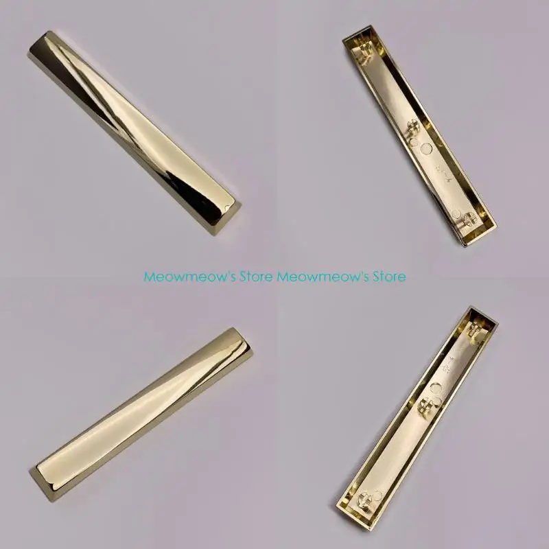 W91a Zinc Alloy 6.25U SPACBAR KEYCAP الراحة للوحة المفاتيح الميكانيكية الفضة السوداء