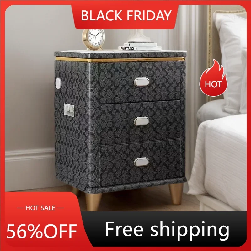 

Table Cute Bedroom Storage Bookcase Bedside Night Design Bed Headboard Sofa Side Living Room Black Muebles Nightstand Round LT