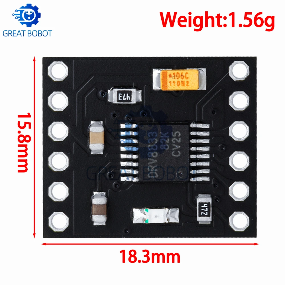 BS 1PCS  DRV8833 2-Channel DC Motor Driver Module Board - 1.5A , 3V - 10V