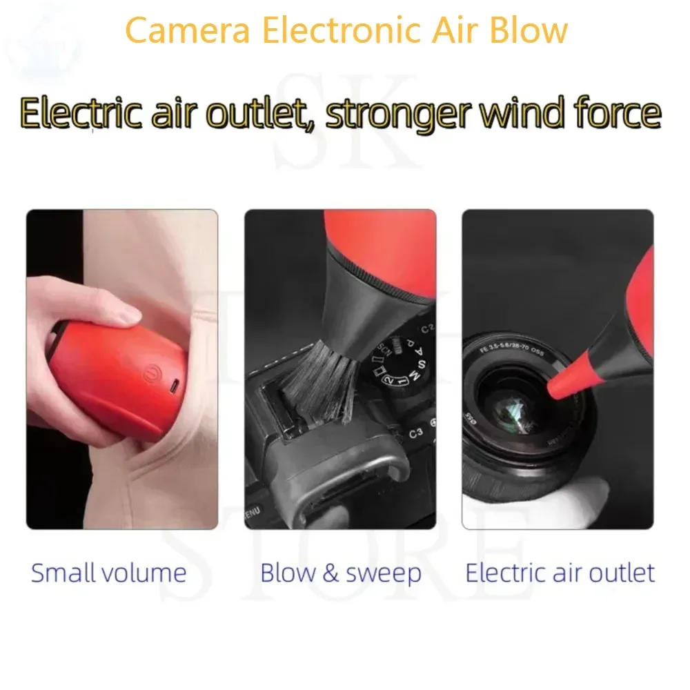 BLOW-A Camera Electric Air Blower 4.0KPa Portable Wireless Air Duster For PC Car Keyboard Camera Cleaner Blow & Suction Dual Use