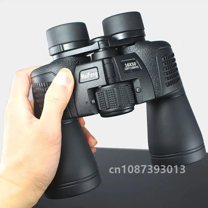 Telescope Maifeng Binoculars 16x50 12x45 High Quality Powerful Waterproof Bak4 FMC Coating Lens Military Camping Hunting Tools