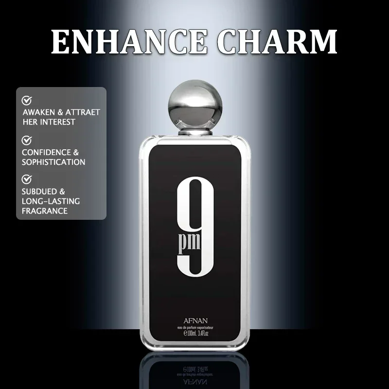 100 مللي 9PM 9AM Diving Eau de Parfum للرجال متانة محايدة جذابة ساحرة لون خشبي رذاذ عطر رائع أكثر رسميًا