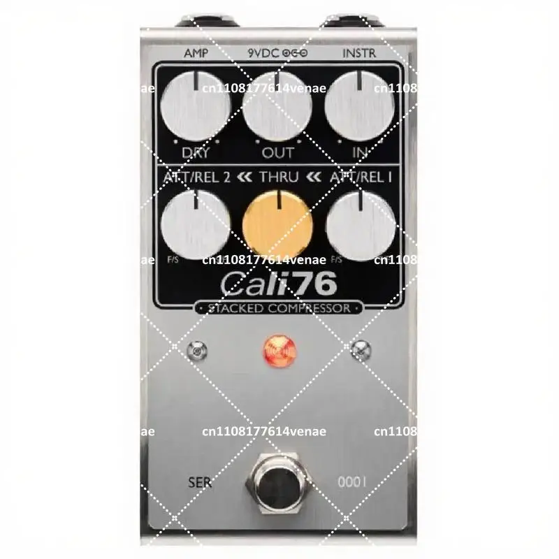 Compact Bass Guitar Compression Effects Pedal for Dynamic Control