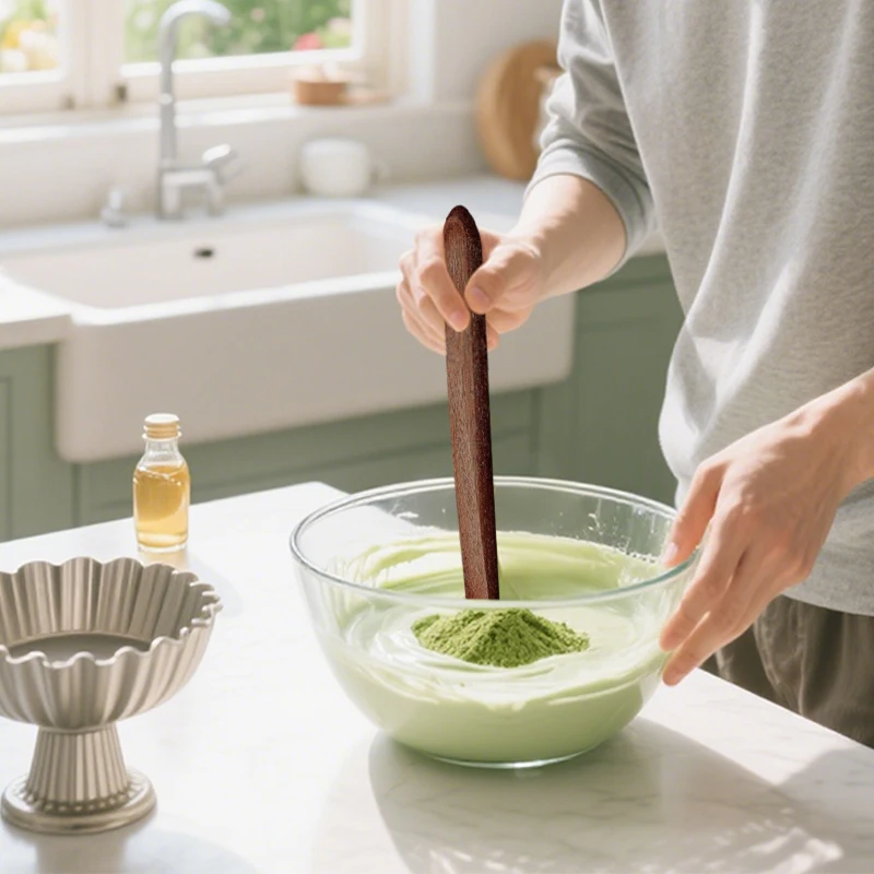 

Natural Wood Sourdough Stir Stick 11 Inch Spurtle Bread Mixing Tool for Dough Baking Kitchen & Outdoor Tableware